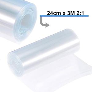 Folia termokurczliwa BEZBARWNA| rękaw PVC 240mm 1m