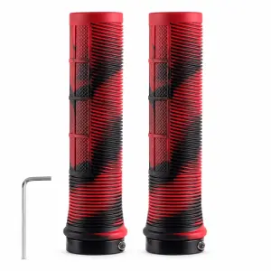 Czerwone BLOODY gripy / rączki do hulajnogi elektrycznej 22 mm