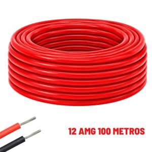 Przewód silikonowy 12 AWG czerwony 1m