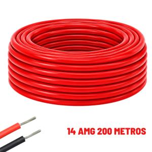 Przewód silikonowy 14 AWG czerwony 1m