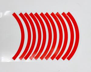 Naklejki odblaskowe na obręcz koła